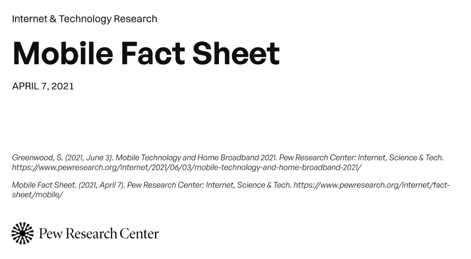 Mobile fact sheet
