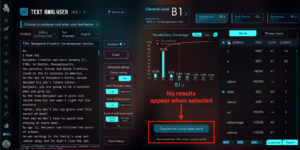 Text Analyser no results appear when copy text with color code is selected