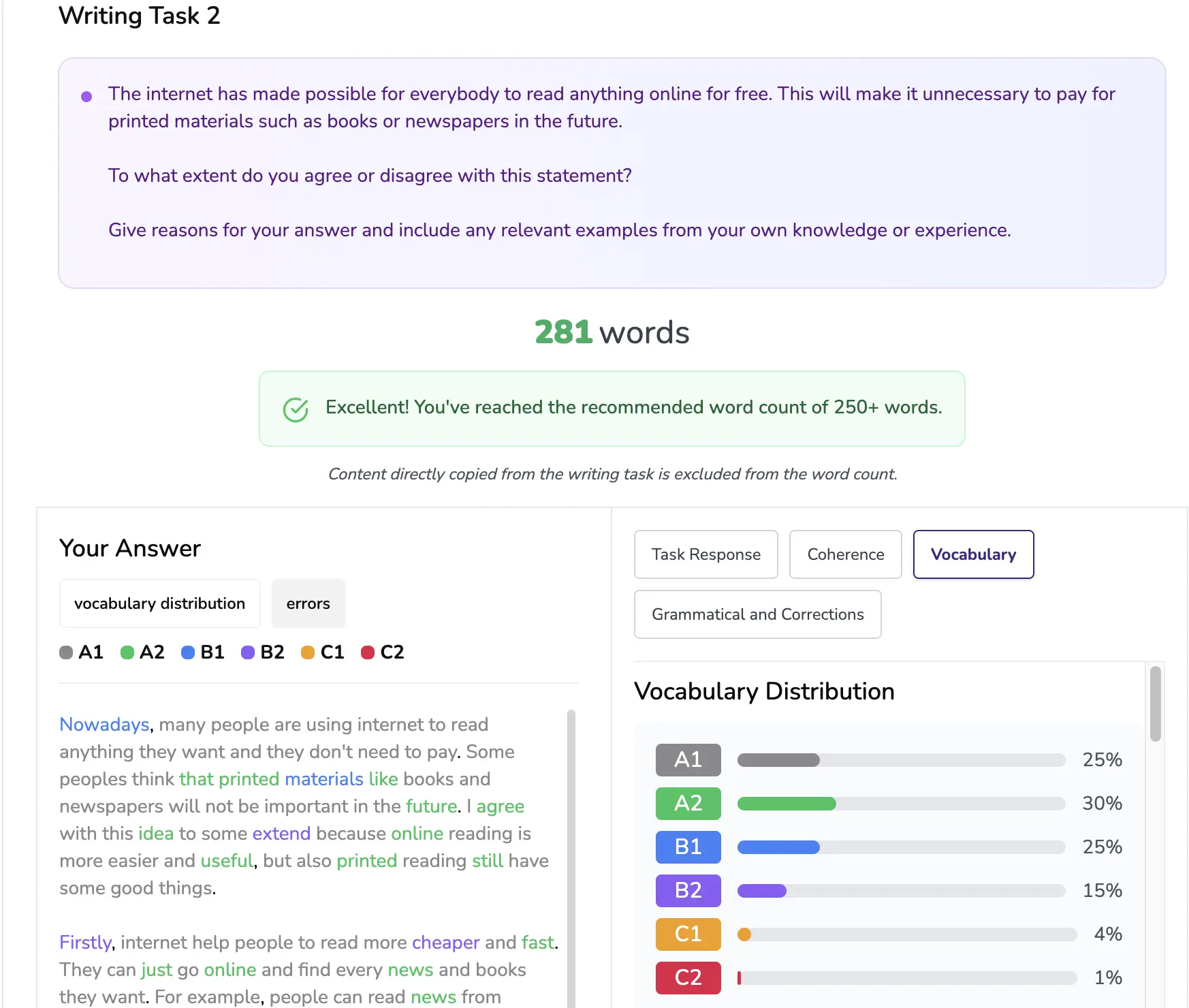IELTS Writing Task 3 Report