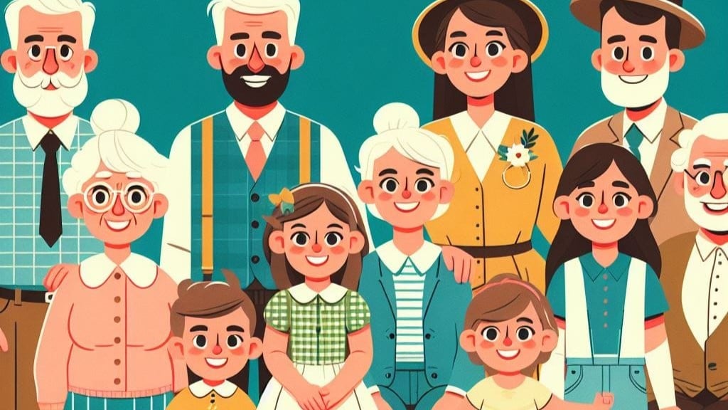 Free reading lesson on family, including comprehension exercises and answer keys with explanations for A1, A2, B1, B2, C1 levels.