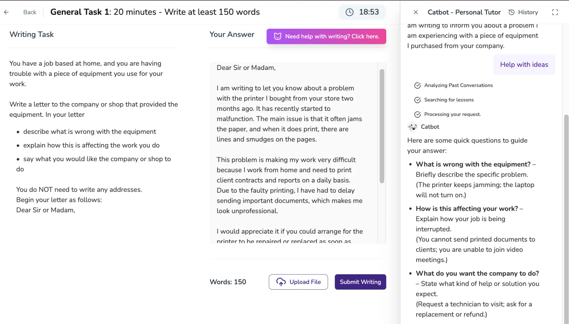 General Writing Task 2 Report