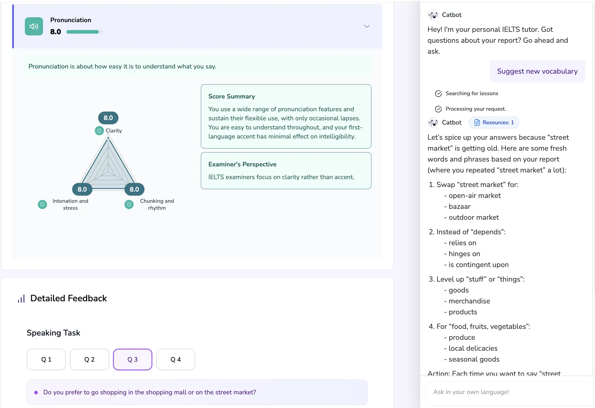 Real-time Speaking Feedback