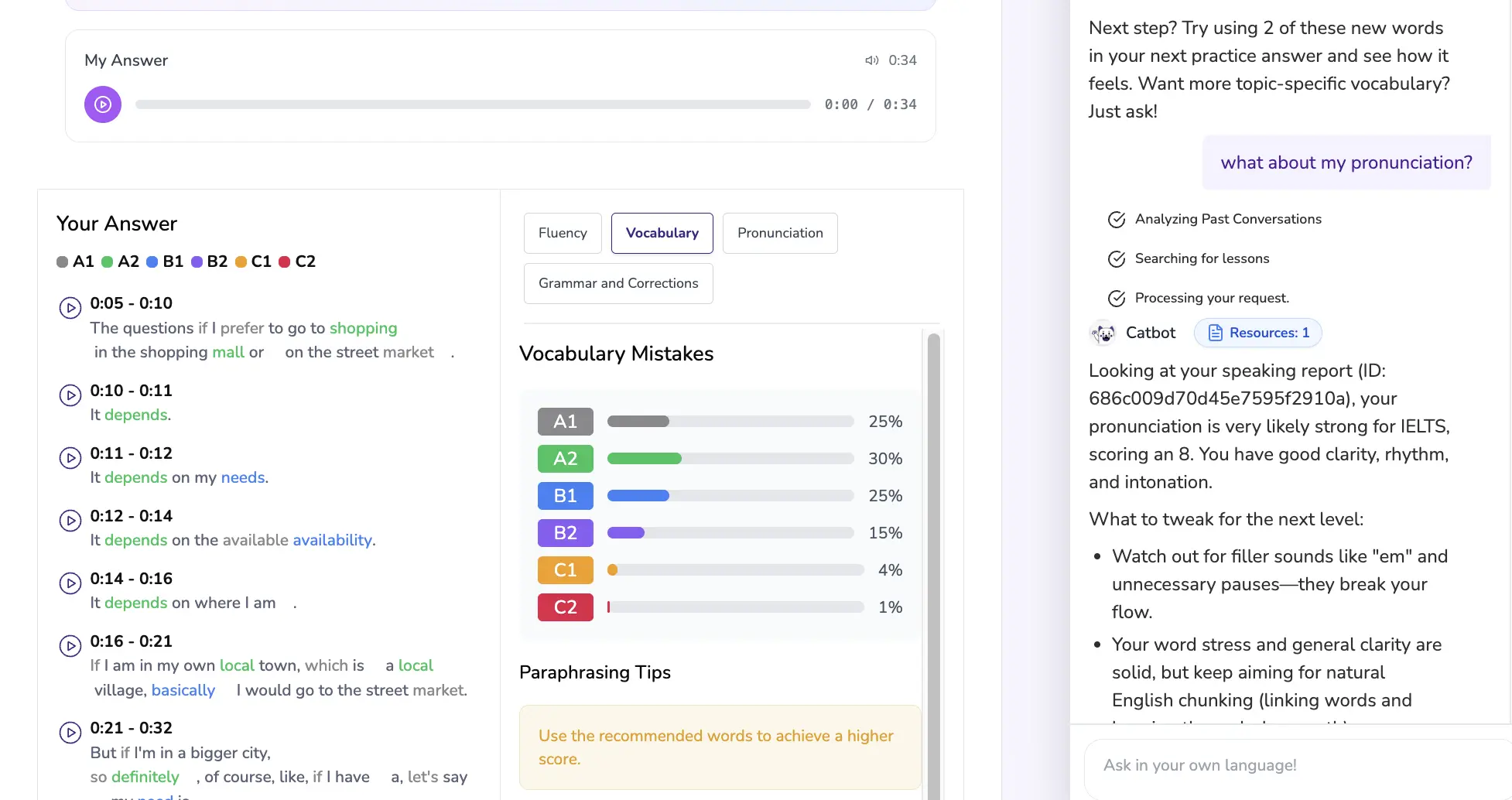 Speaking Assessment Report